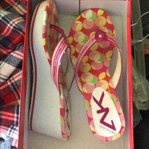 Pink Anne Klein wedged
